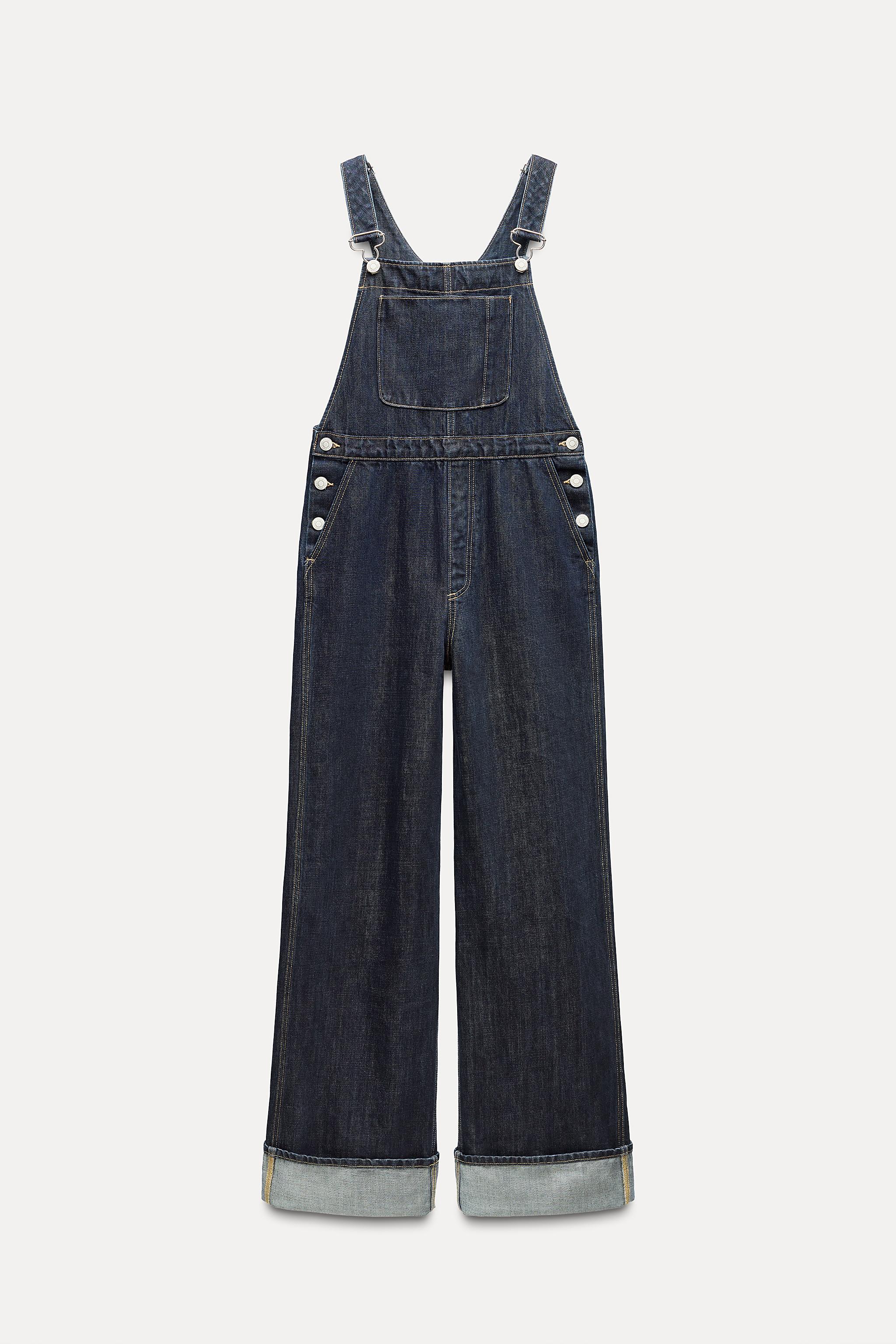 Zara denim overalls Girls hotsell size 8