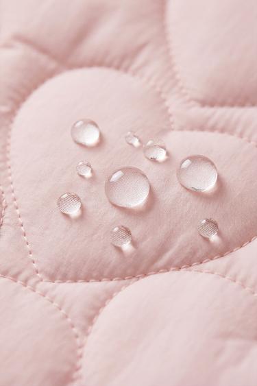 BLOUSON REMBOURRÉ CŒURS DÉPERLANT - Rose de Zara - Image 5