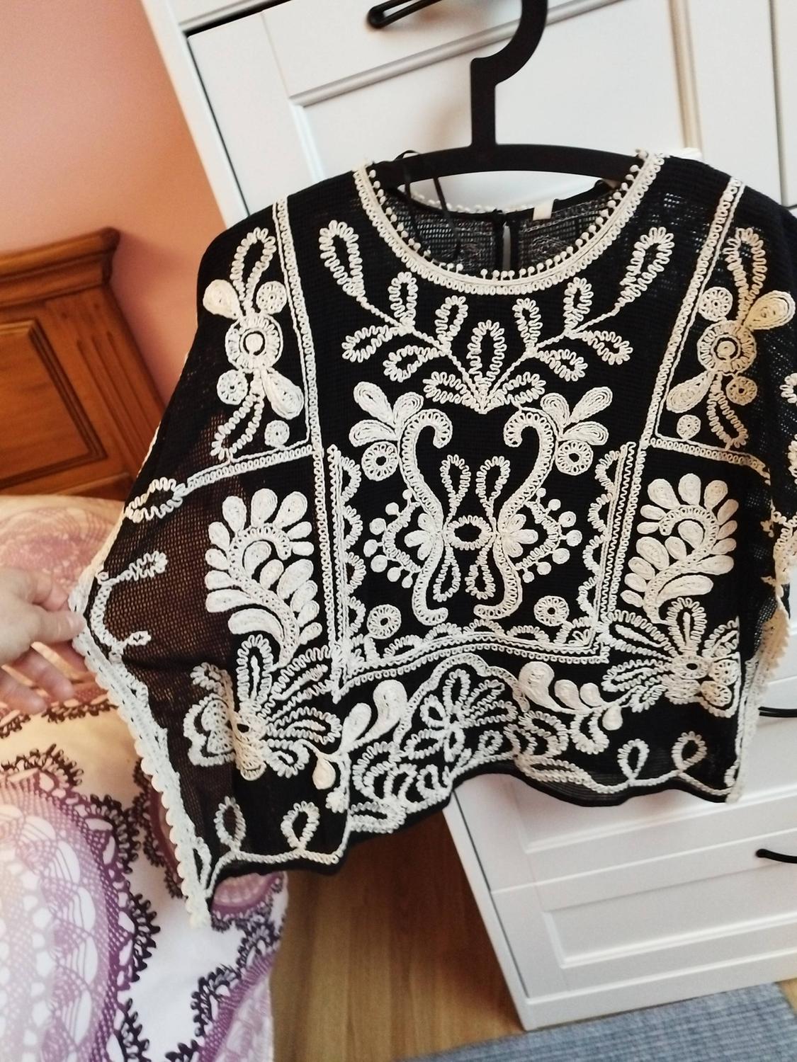 ZW COLLECTION CONTRAST CROCHET TOP - Image 5