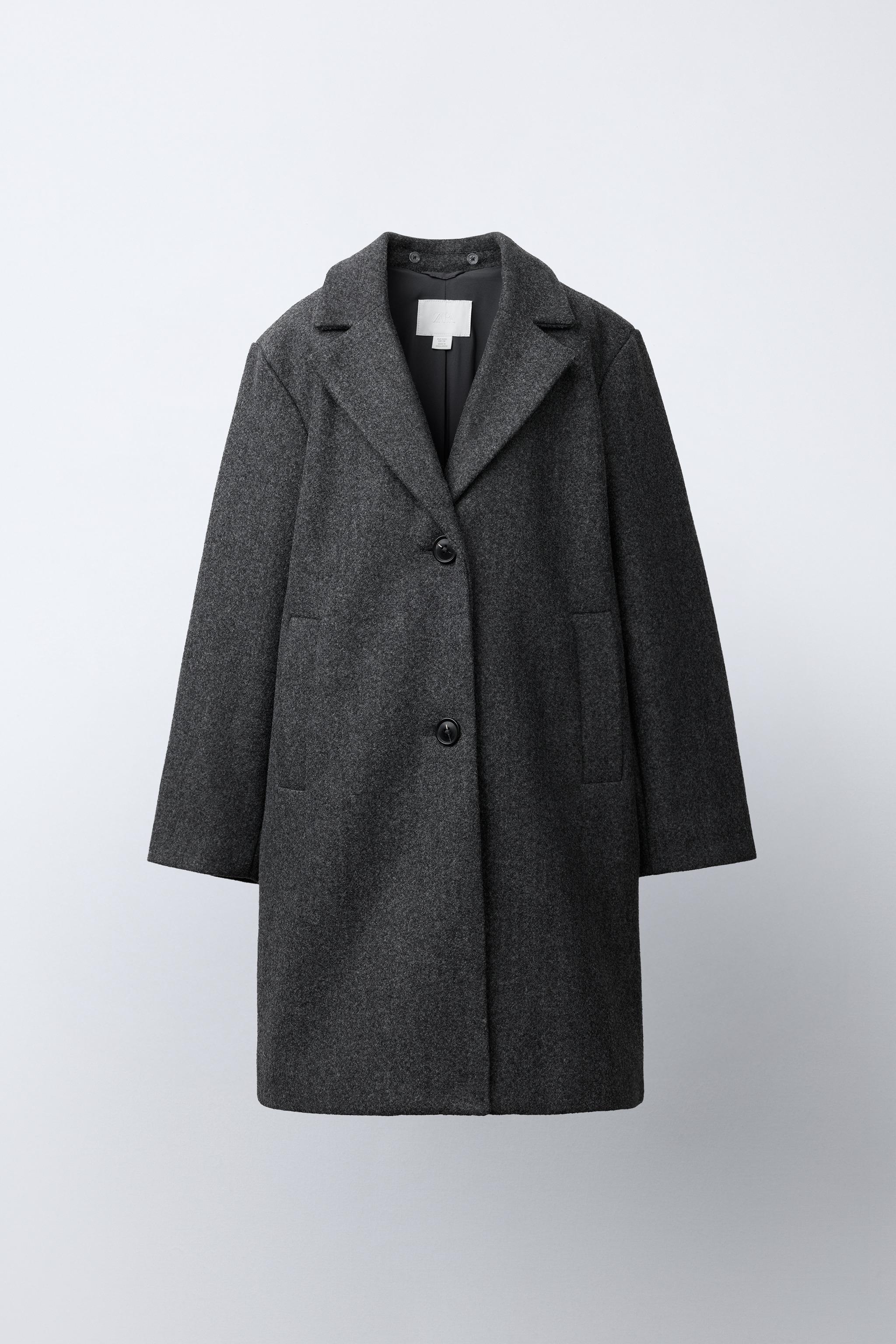 LONG COAT WITH REMOVABLE HOODIE - Gray | ZARA United States