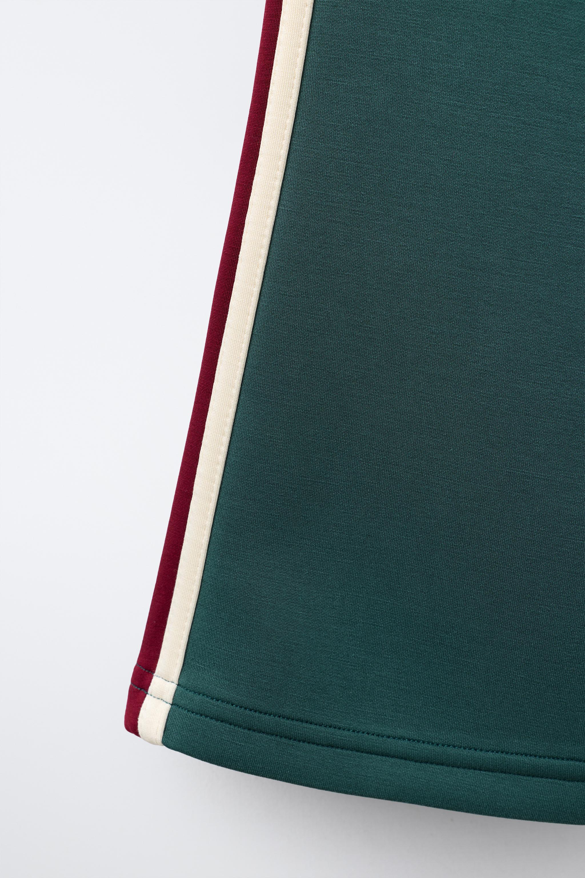 COLOR-BLOCK SPORTY FLARE PANTS