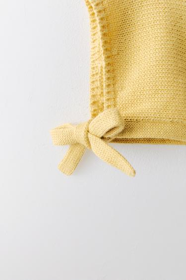 BONNET EN MAILLE COTON ÉDITION LIMITÉE - Jaune de Zara