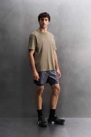 Zara GRAPHIC PRINT T-SHIRT - Sand - Image 0
