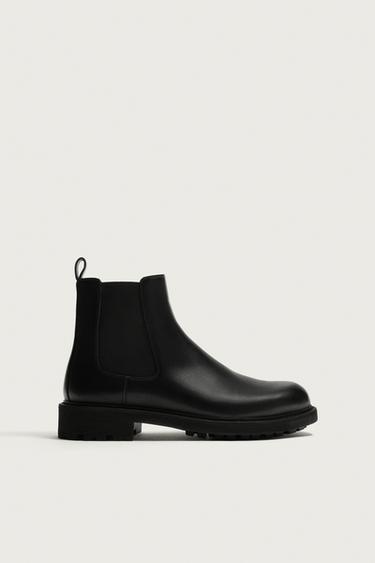 Zara TRACK SOLE CHELSEA BOOTS - Black - Image 0