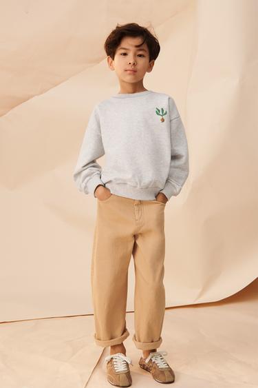 SWEAT BRODÉ LIMITED EDITION - Gris chiné de Zara