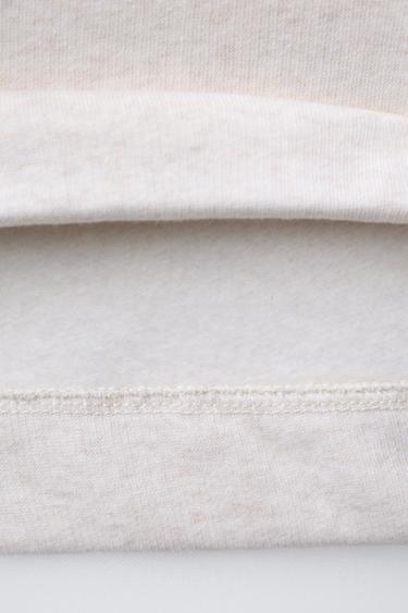 SWEAT UNI ÉTIQUETTE - Sable / Chiné de Zara - Image 4