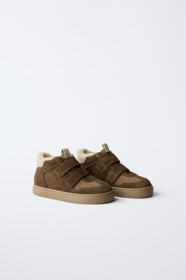 Zara LINED SPORTY ANKLE BOOTS - Brown