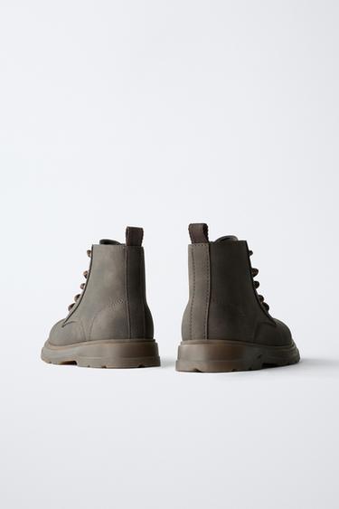 LACE-UP BOOTS - Brown by Zara - Image 5