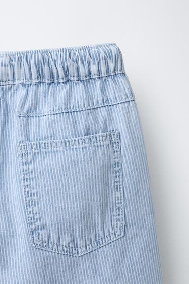 STRIPED JOGGERS - Blue/White by Zara - Image 3