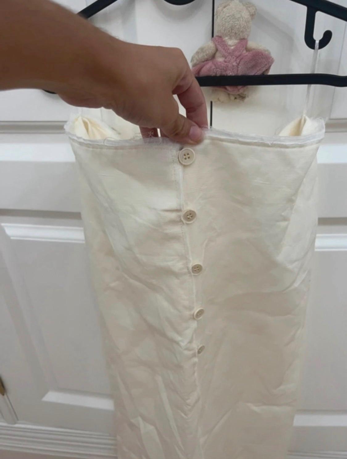 ZW COLLECTION BUTTONED MIDI SKIRT - Image 3