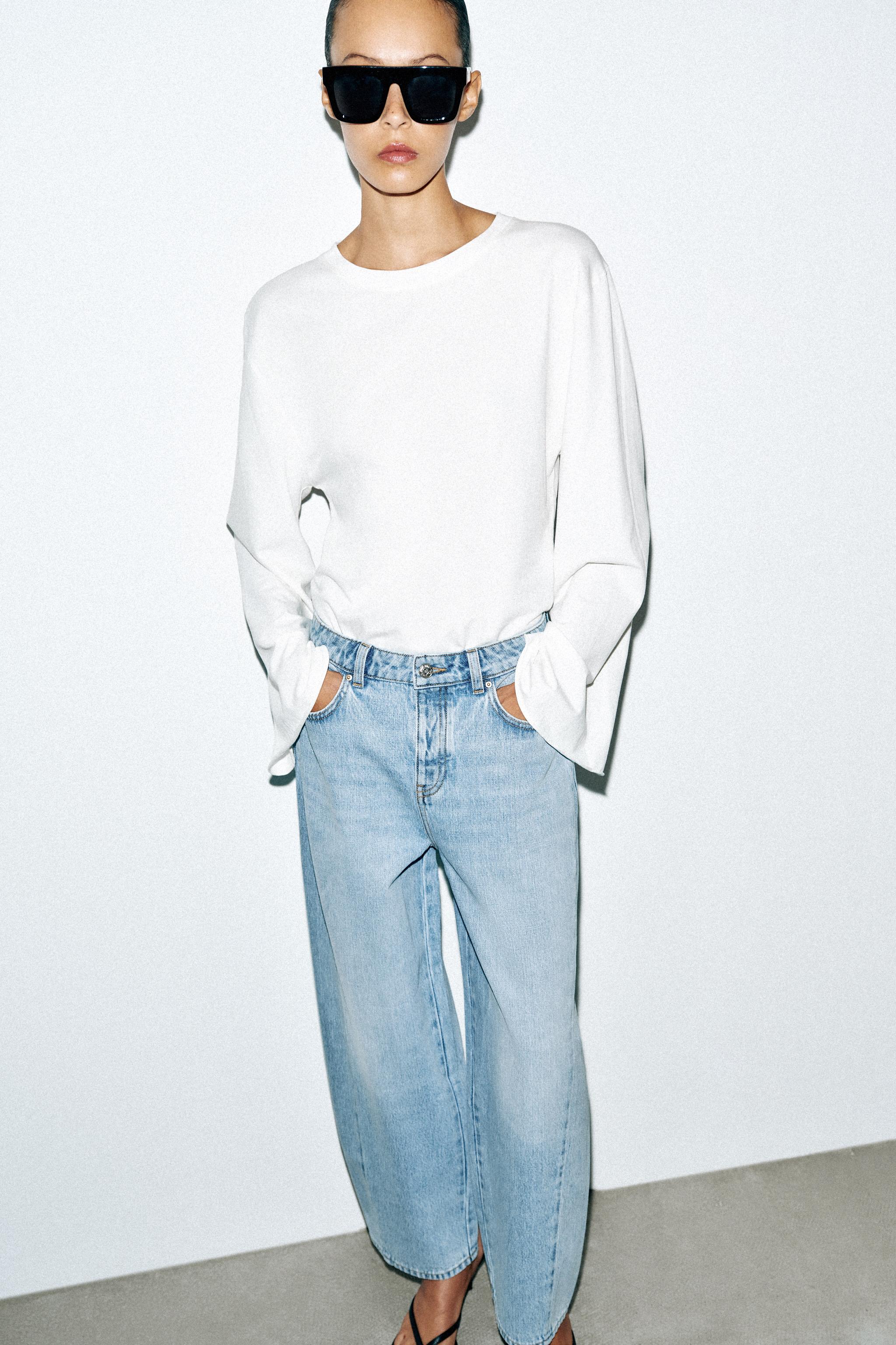Женские джинсы Zara Z1975 HIGH RISE BARREL JEANS — фото 4