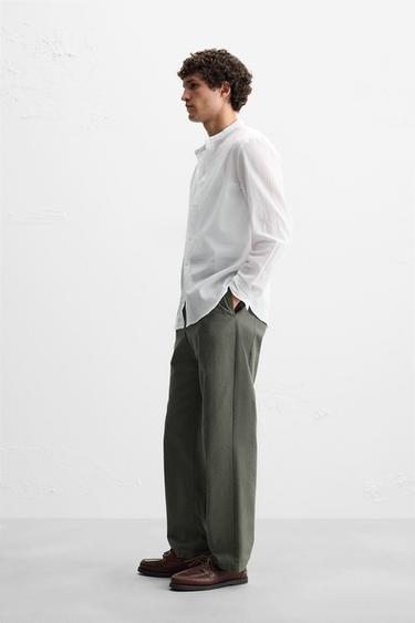 CREASED-EFFECT SHIRT - White by Zara - Image 3