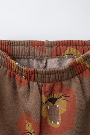 ENSEMBLE JOGGING SWEAT-SHIRT ET PANTALON JOGGER LIONS - Marron foncé de Zara - Image 3
