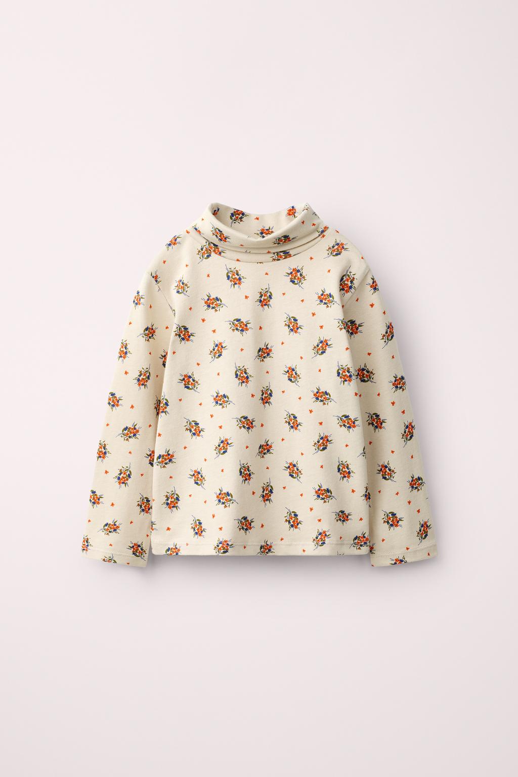 CREATED BY CARAMEL LONDON X ZARA PRINTED TURTLENECK T-SHIRT