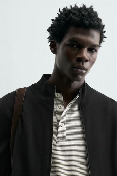 ZIP-UP KNIT CARDIGAN - Black by Zara - Image 5