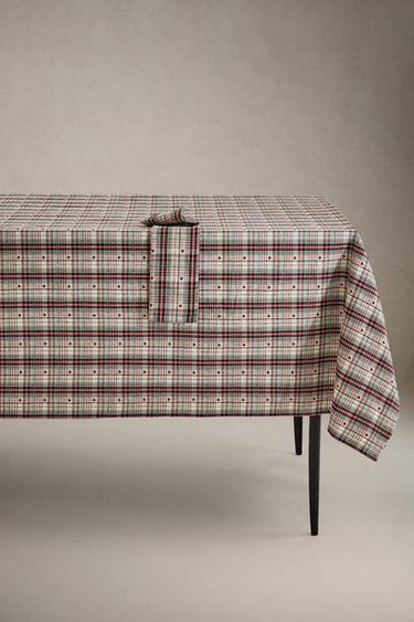 GEFÄRBTE WEIHNACHTS-HERZ-TISCHDECKE - Rot von Zara