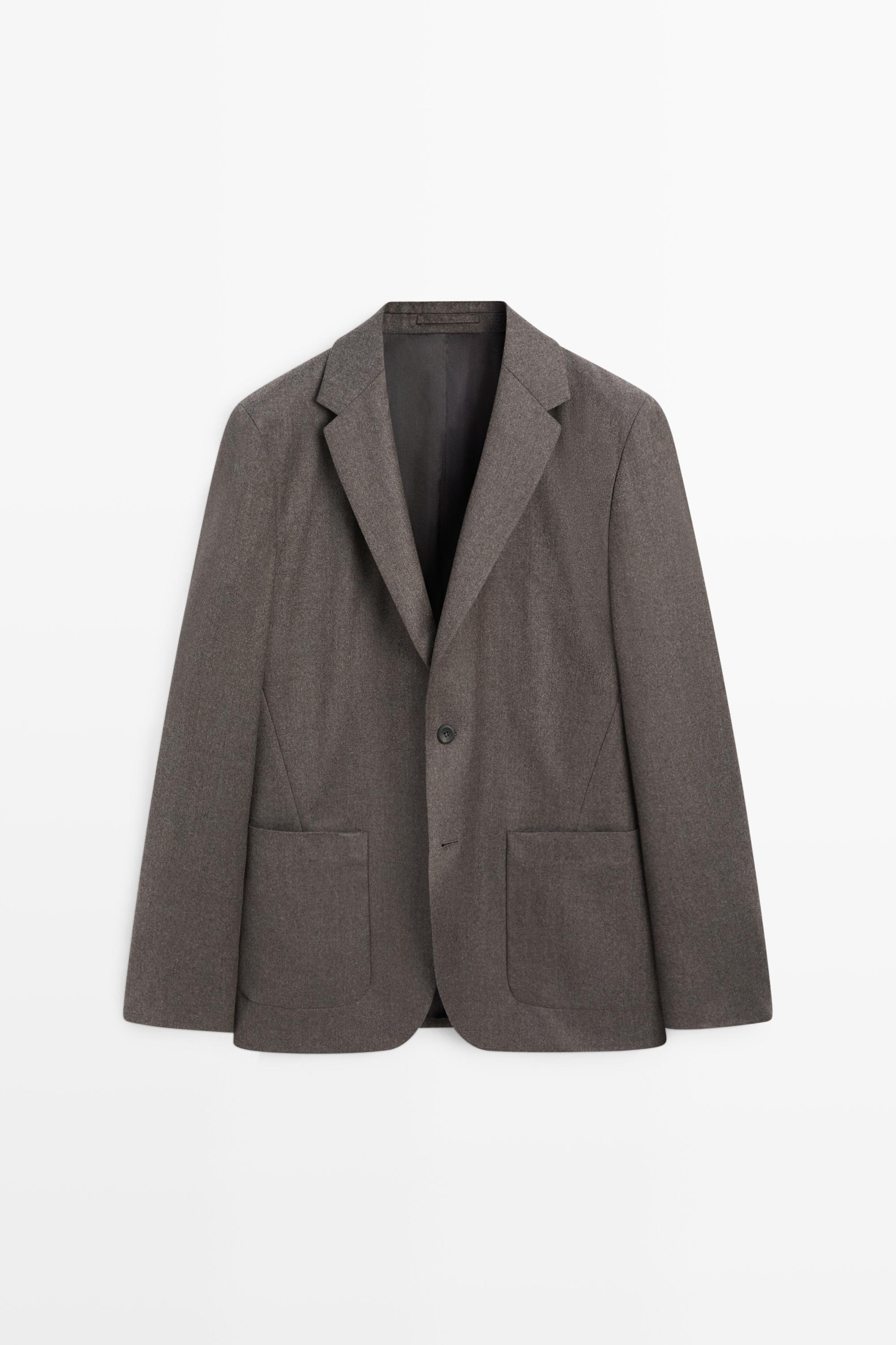 100% wool suit blazer
