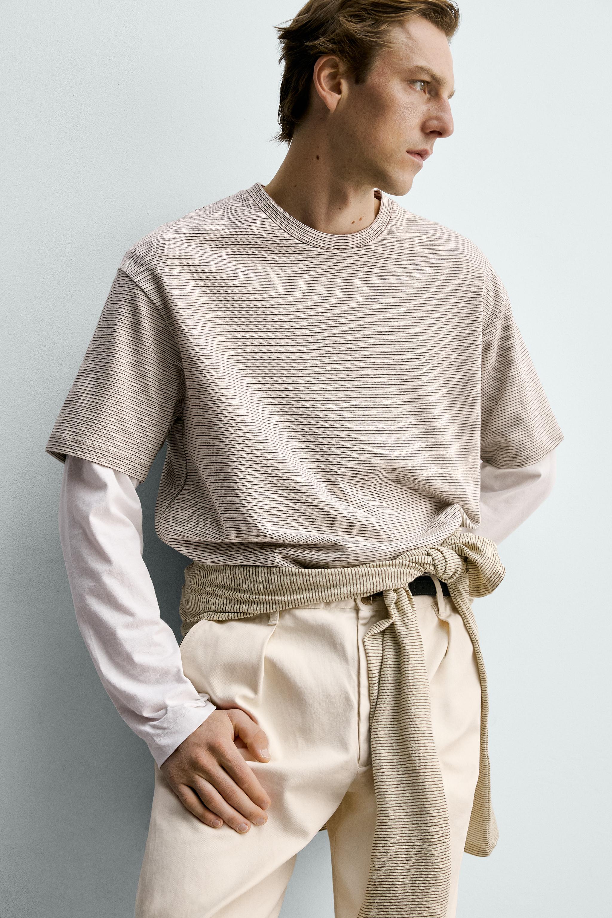 T-SHIRT RELAXED FIT À RAYURES
