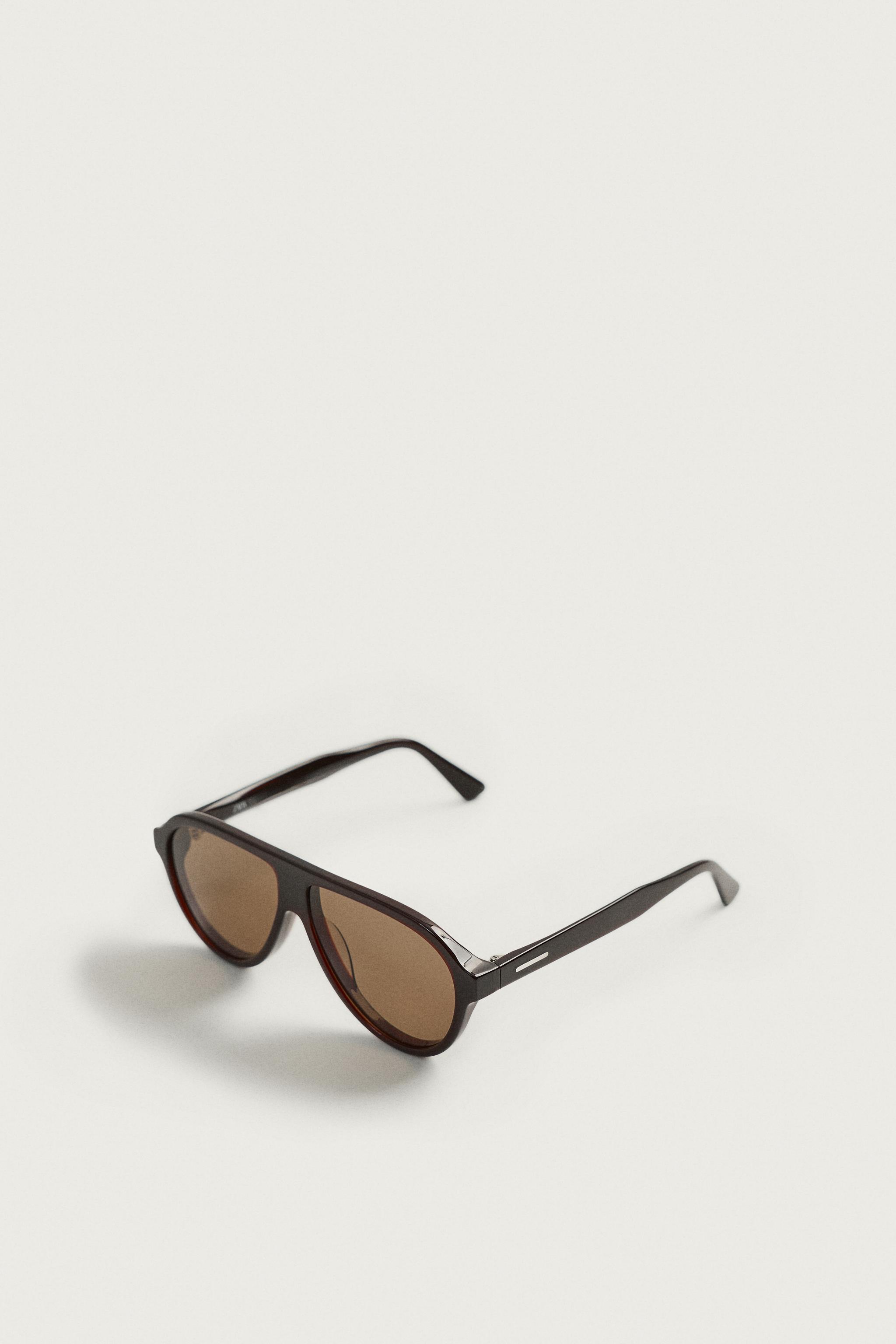 Мужские солнцезащитные очки Zara OVAL SUNGLASSES — фото 5