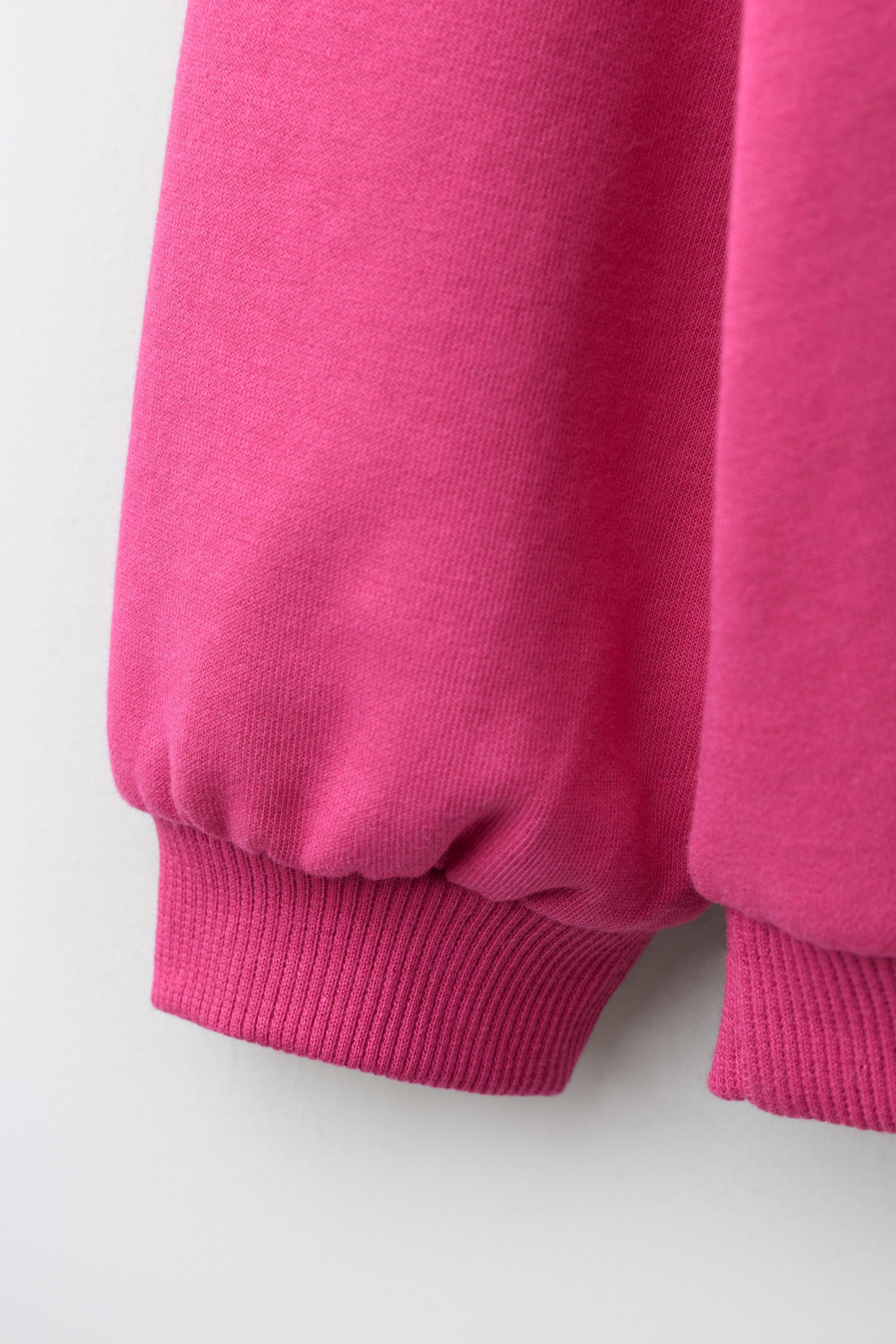 Детские худи Zara RUBBERIZED HEART INTERLOCK SWEATSHIRT — фото 4
