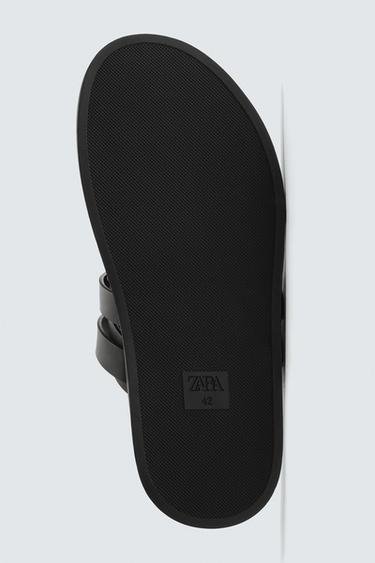 STRAPPY SANDALS WITH BUCKLE DETAIL - Black by Zara - Image 6