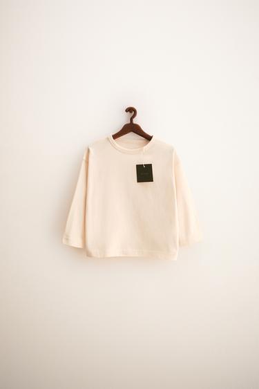 ZARA TIMELESS - PLAIN COTTON T-SHIRT - Ecru by Zara
