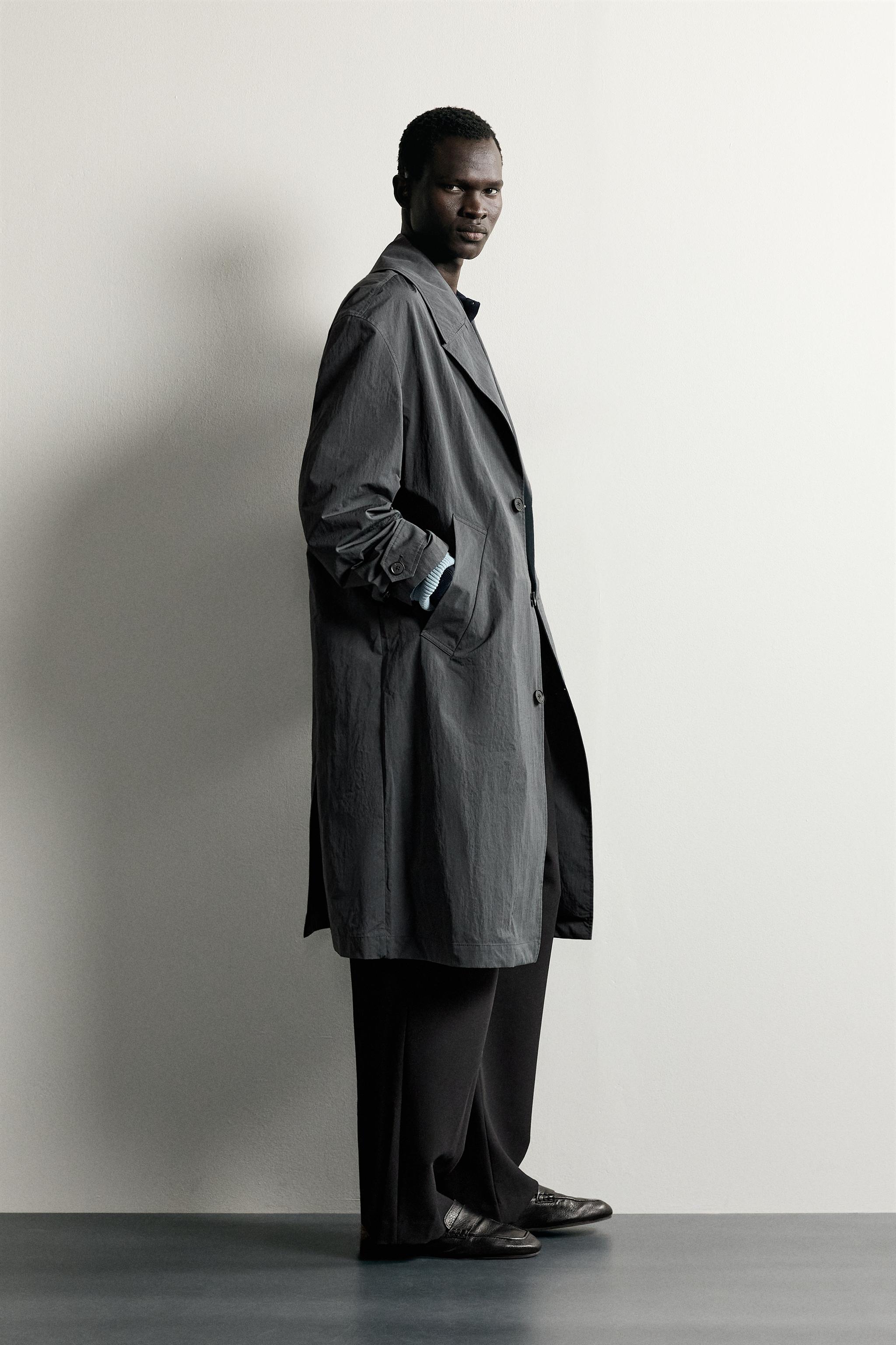 RELAXED-FIT TECHNICAL TRENCH COAT