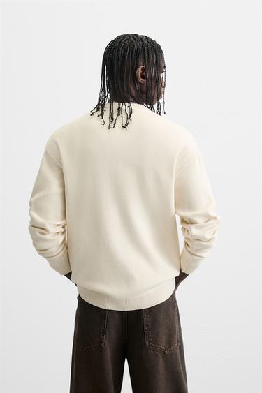 PULL STRUCTURÉ DOUX - Blanc cassé de Zara - Image 2