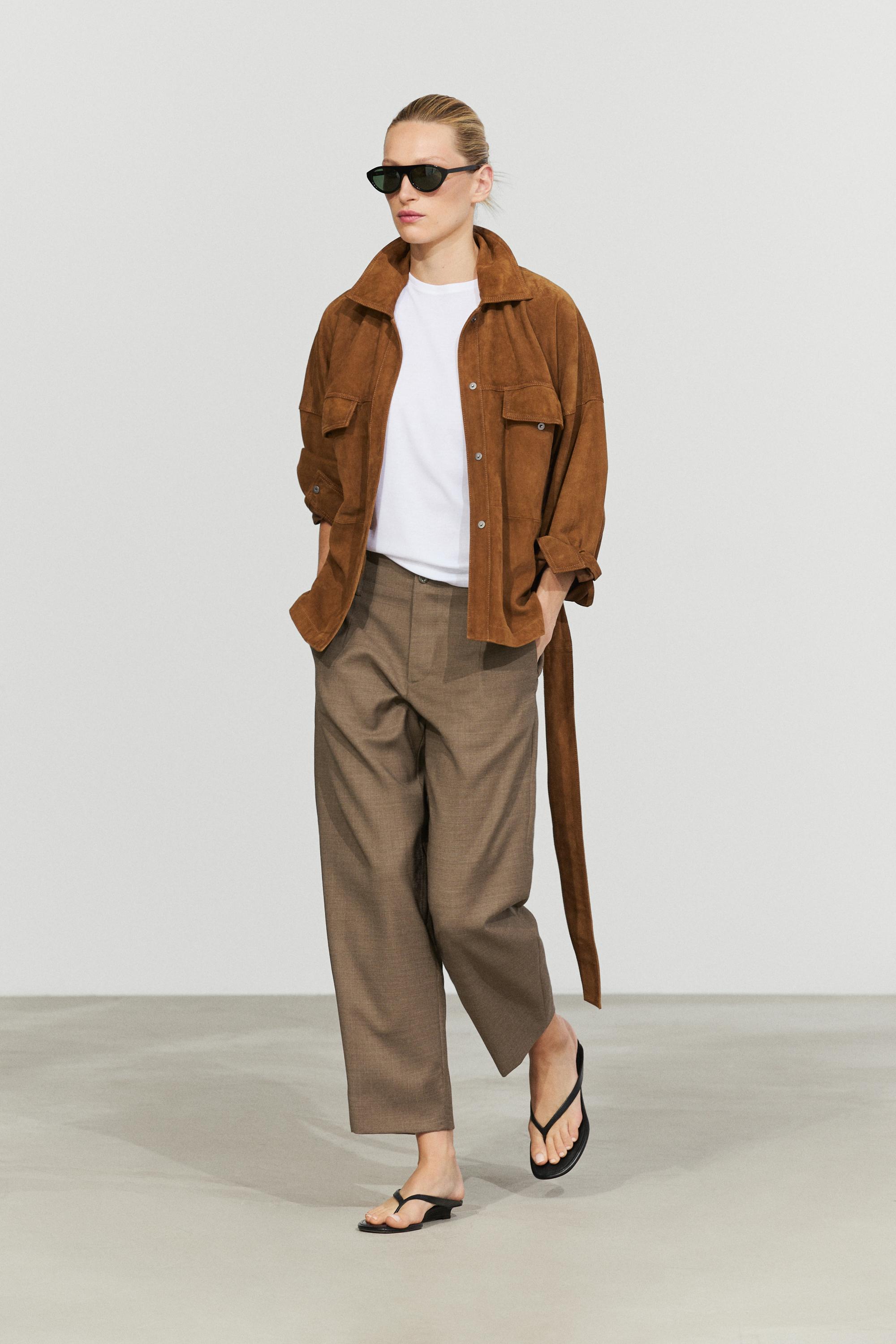 100% Wool Melange Suit Pants — Dark mink