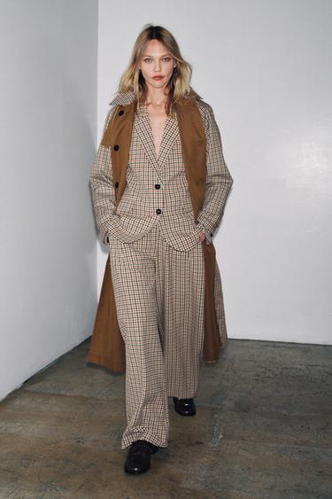 Zara REVERSIBLE TRENCH COAT ZW COLLECTION - Caramel