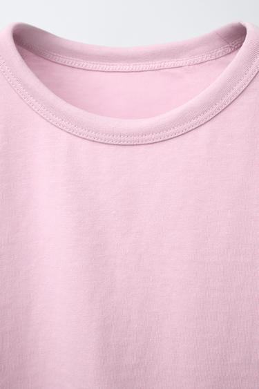 PLAIN T-SHIRT - Pink by Zara - Image 3