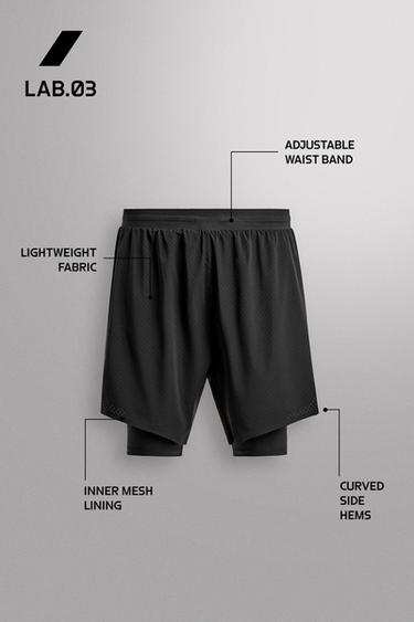 SHORT DE RUNNING 2 EN 1 - Noir de Zara - Image 5