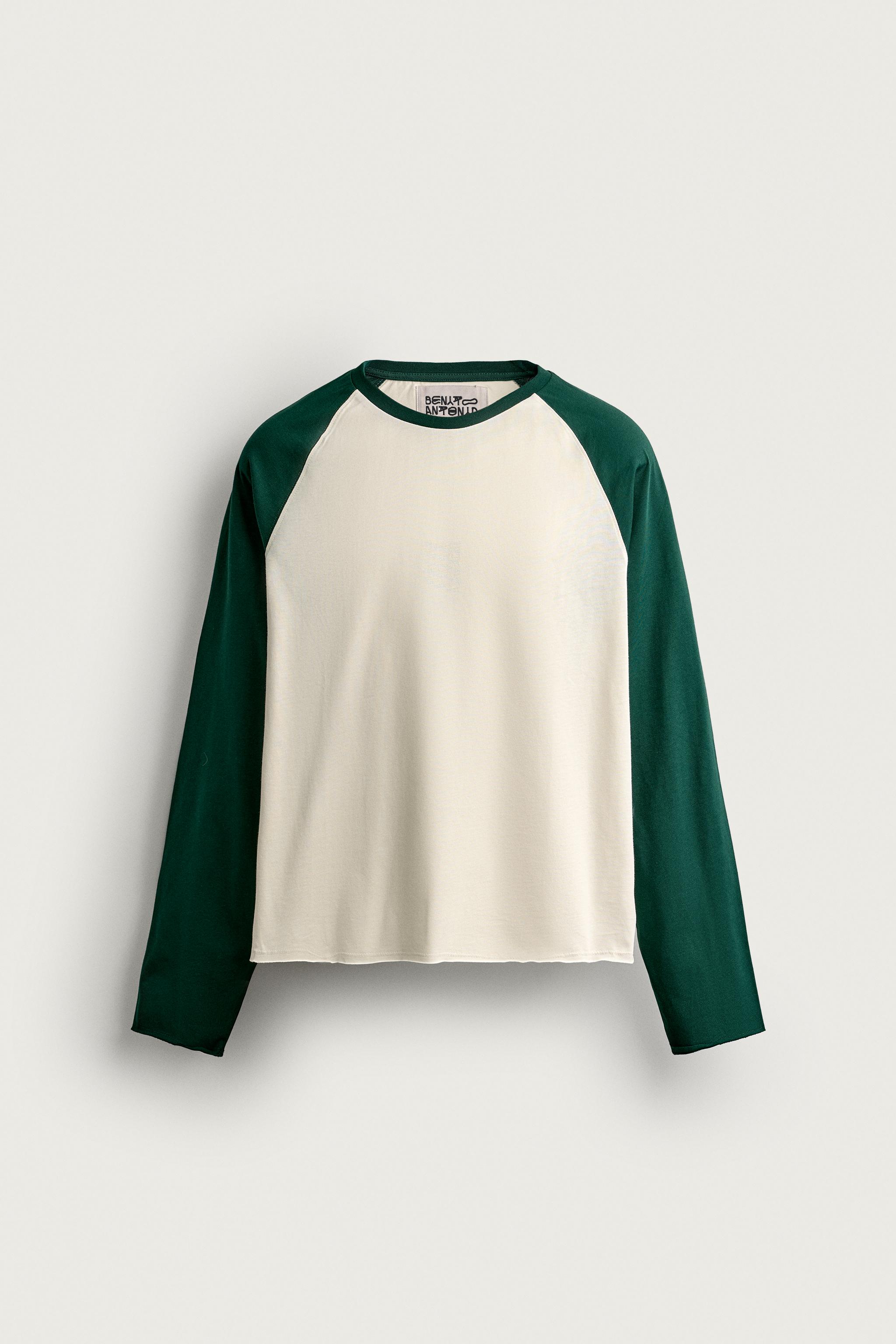Zara COLOR BLOCK CROP FIT T-SHIRT görsel 3