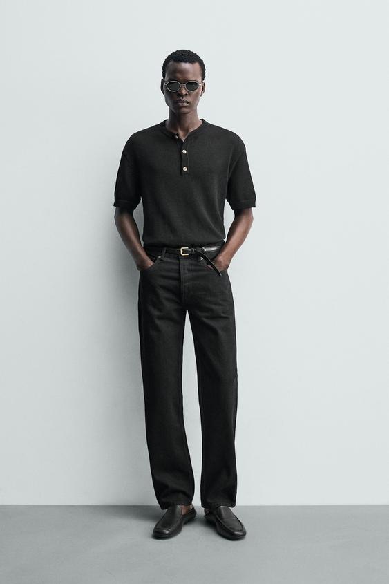KNIT HENLEY SHIRT from Zara - $59.90
