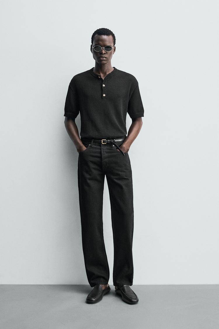 DÜĞMELİ YAKA TRİKO T-SHIRT