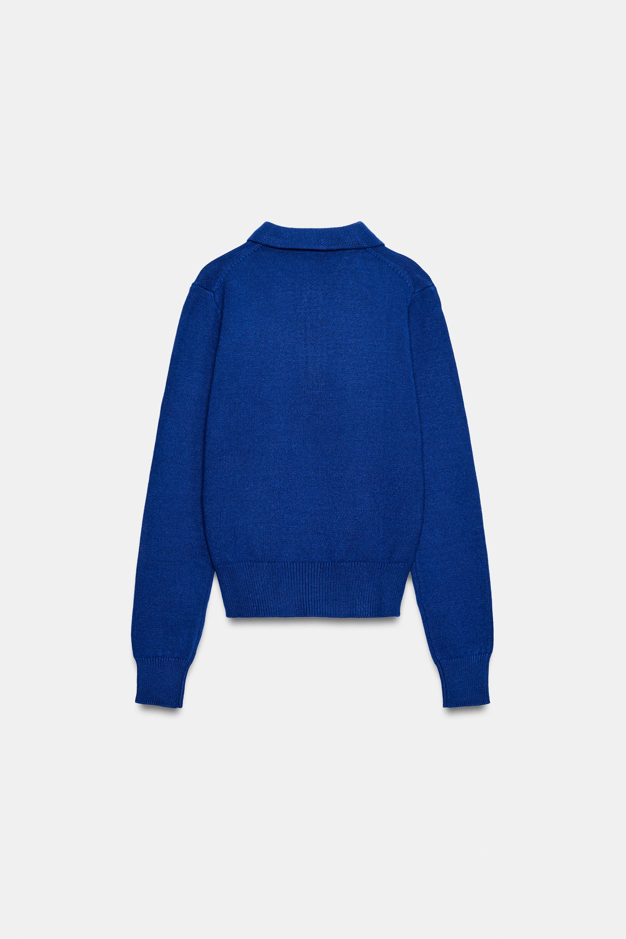 ZIP-UP KNIT POLO - thumbnail 3