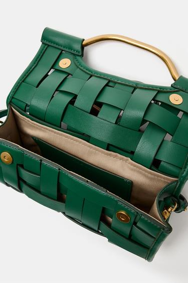 BRAIDED BAG - Green by Zara - Image 4