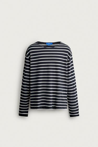 SAMARRETA JACQUARD RATLLES AARON LEVINE X ZARA - Blau/Blanc de Zara