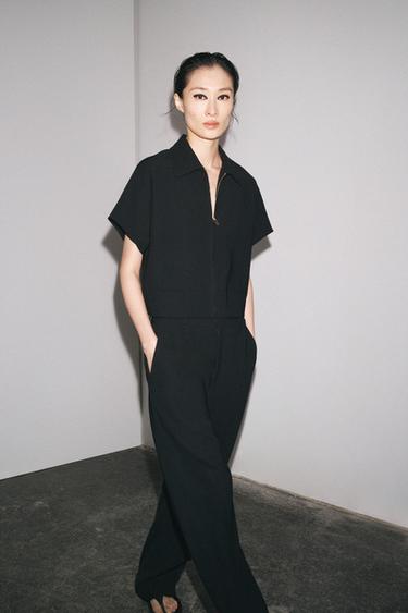 Zaras KORT JACKA ZW COLLECTION - Svart