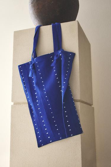 TOTE BAG COTON X TENSIRA - Bleu de Zara - Image 6
