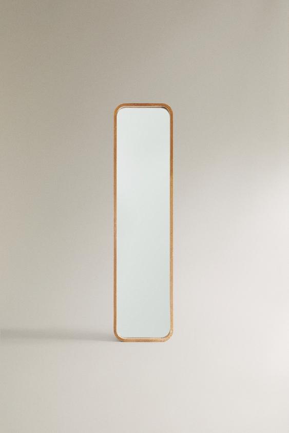 Zara ROUND BORDER HANGING FULL LENGTH MIRROR - Light beige - Image 0