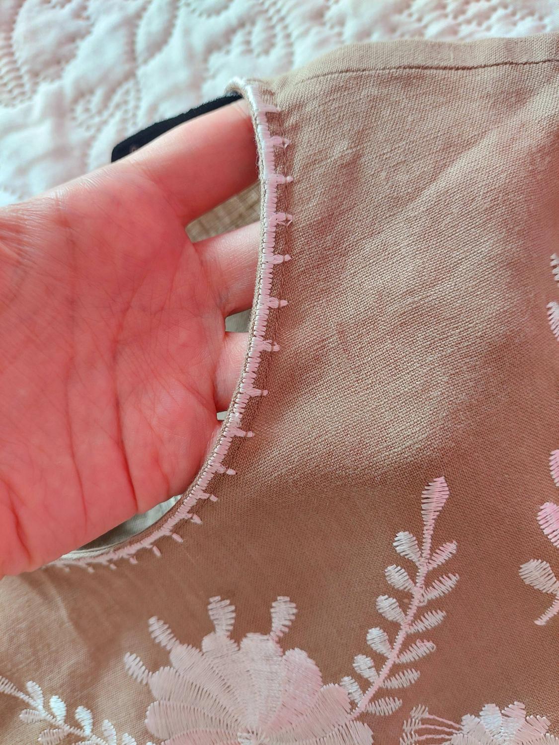 EMBROIDERED LINEN DRESS - Image 6