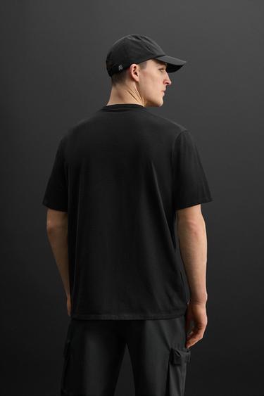 T-SHIRT ENTRAÎNEMENT RELAXED - Noir de Zara - Image 2