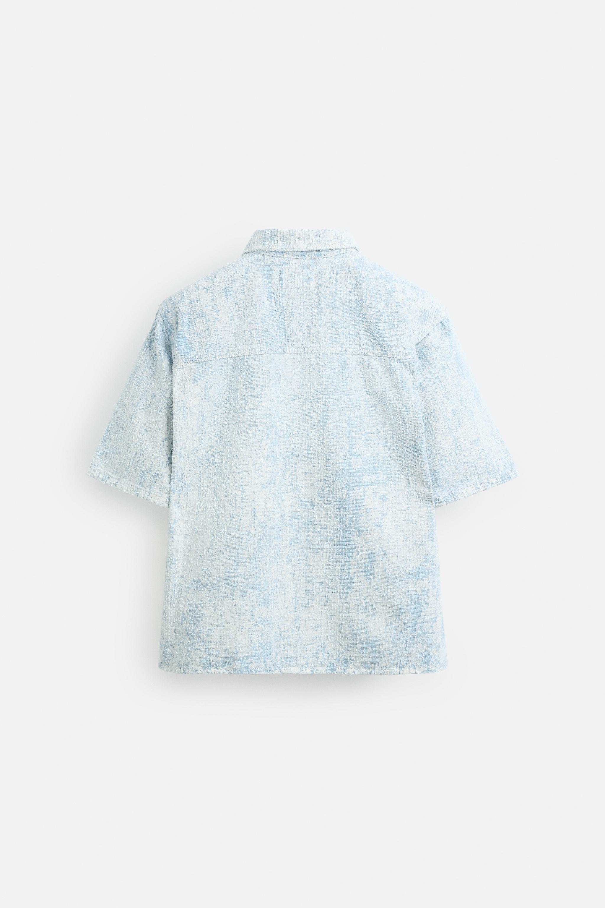 ［ZARA］起毛仕上げデニムシャツ 起毛仕上げデニムシャツ - ライトブルー | ZARA Japan / 日本