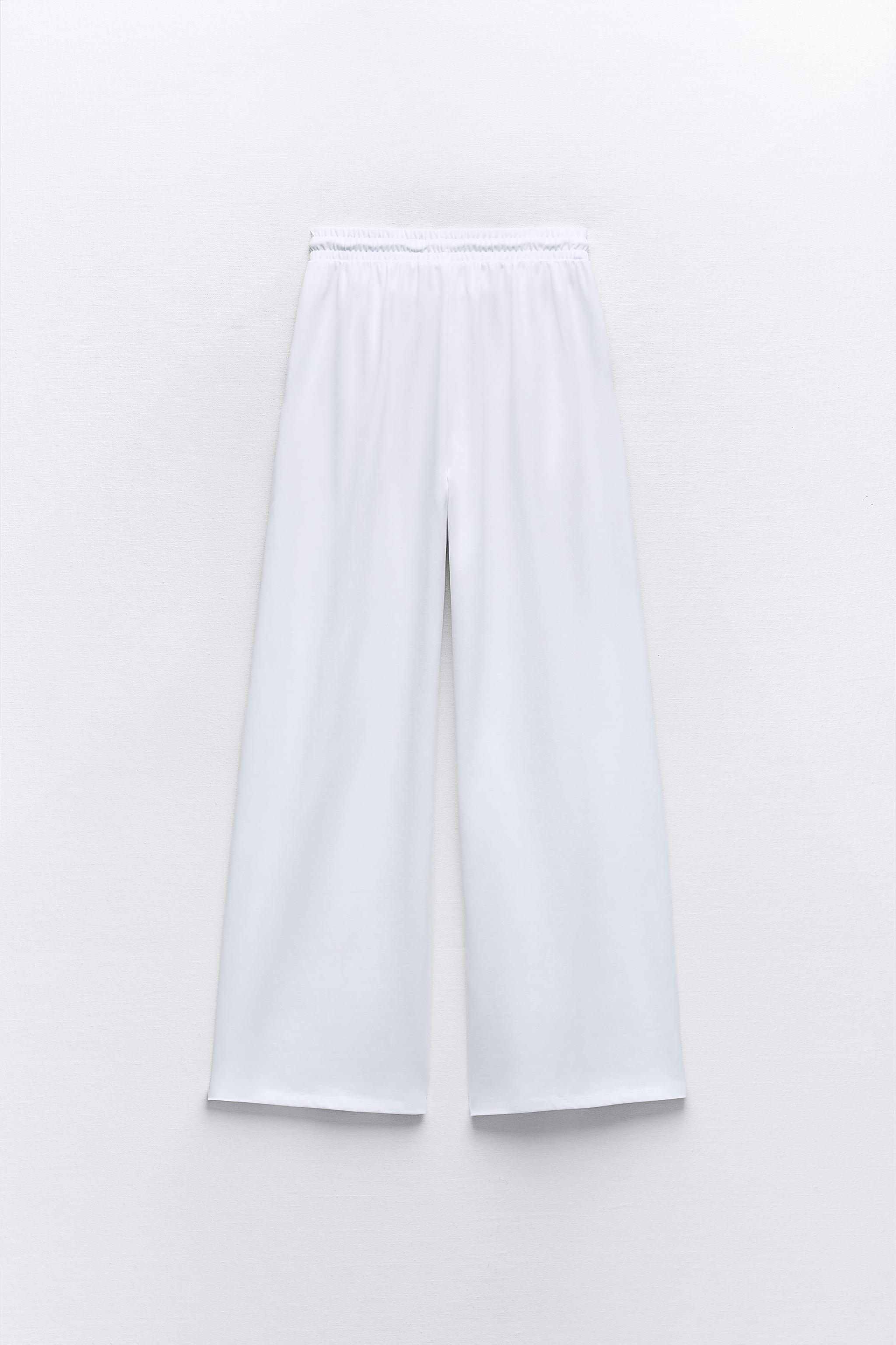 PANTALÓN ANCHO - Blanco  ZARA Estados Unidos de América / United