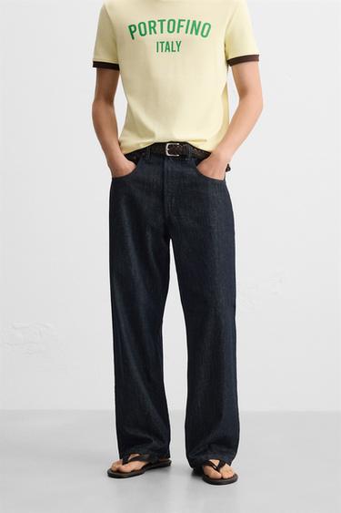 JEAN COUPE BAGGY - Indigo de Zara