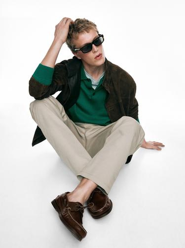 Náutico piel - Tostado oscuro de Zara