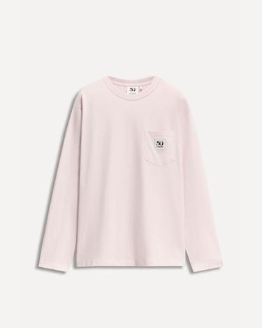 Zara 50TH ANNIVERSARY POCKET PATCH T-SHIRT - Pastel pink