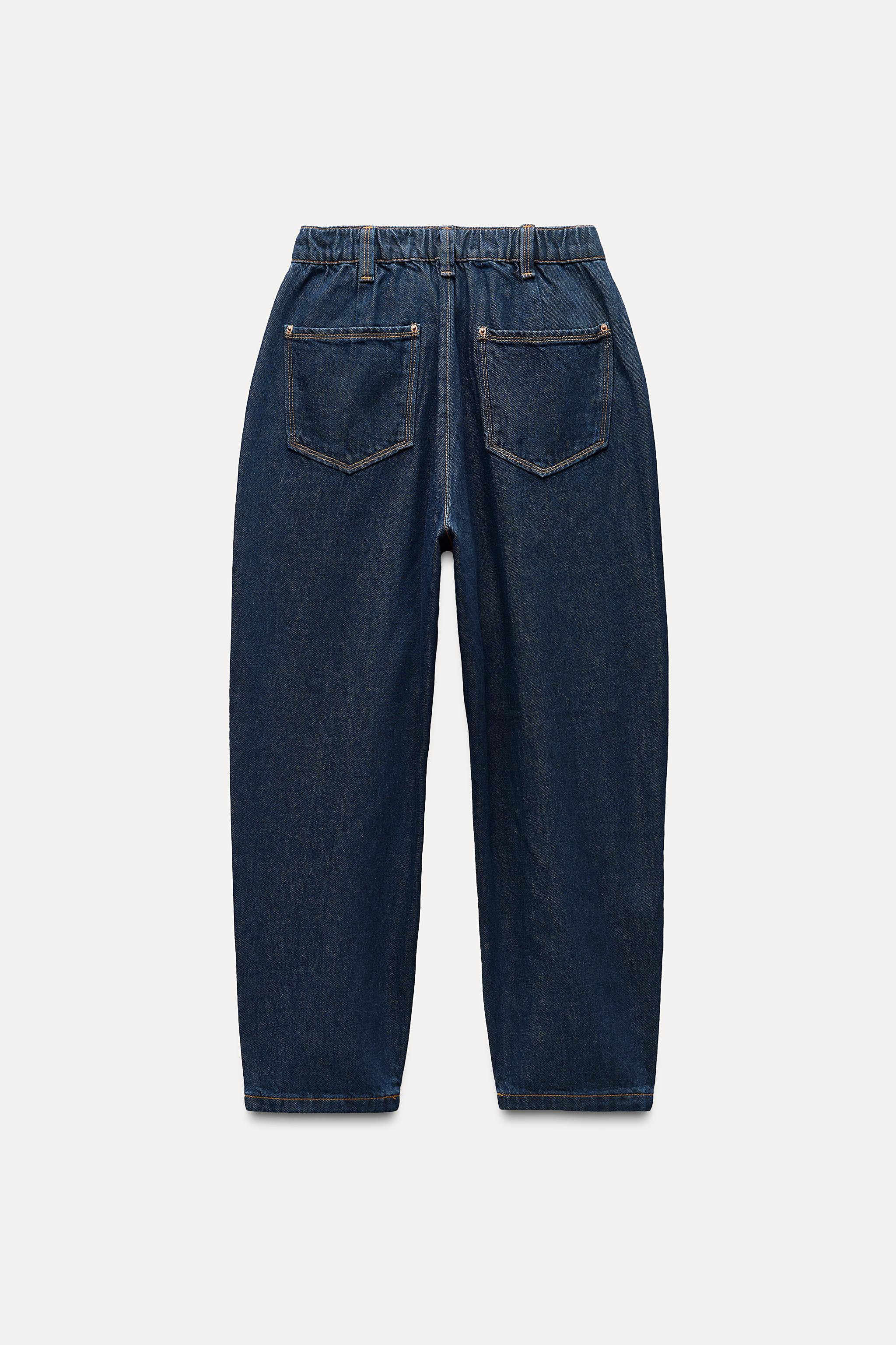 Z1975 MID-RISE CARROT JEANS Blue ZARA Australia
