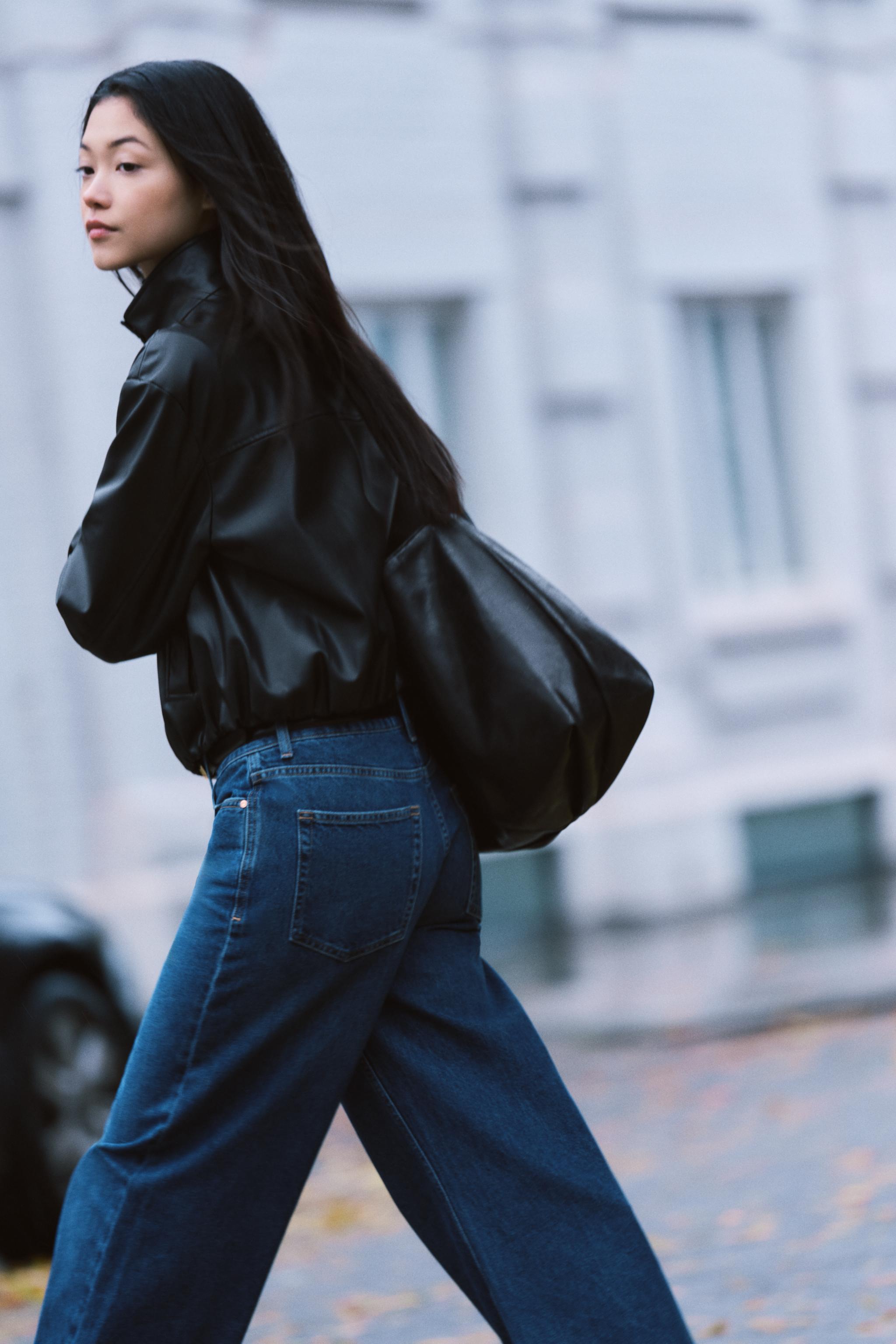 ZARA WOMAN スタッズ付きレザージャケット ZARA WOMAN スタッズ付きレザージャケット